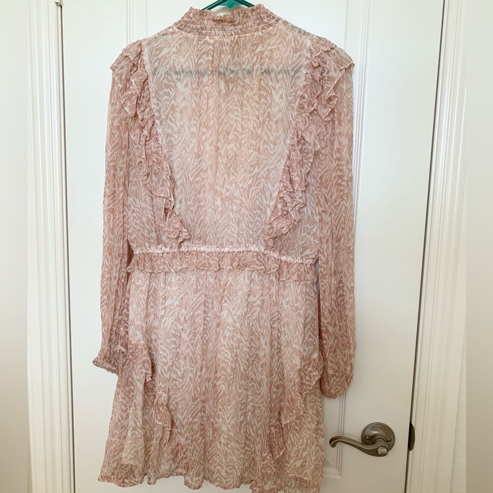 Cleobella Blush Ruffle Mini Dress – Size L - Picture 3 of 11